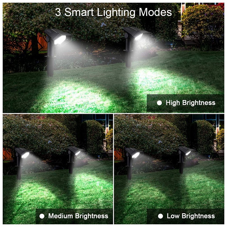 LED solárne lampy DUAL-WHITE