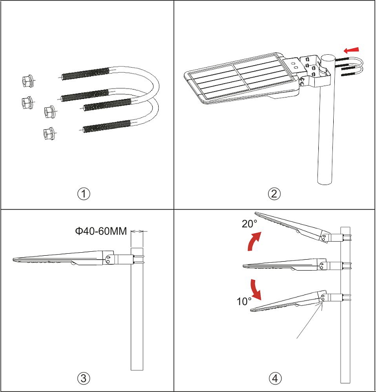 LED pouličné solárne svietidlo so senzorom 1600lm