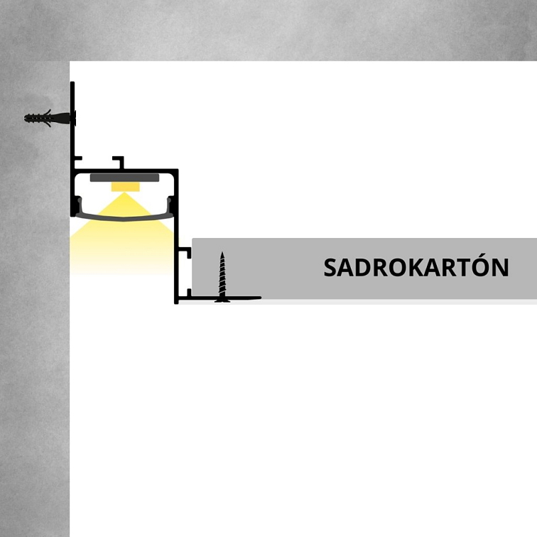 LED lišta SDK WALL-GLOW