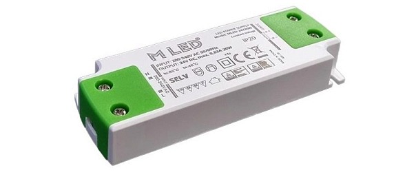 LED napájací zdroj 20W, 24V - nábytkový