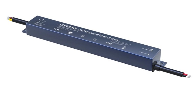 LED napájací zdroj 200W, 12V, IP67 - MINI
