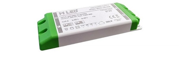 LED napájací zdroj 40W, 24V - nábytkový