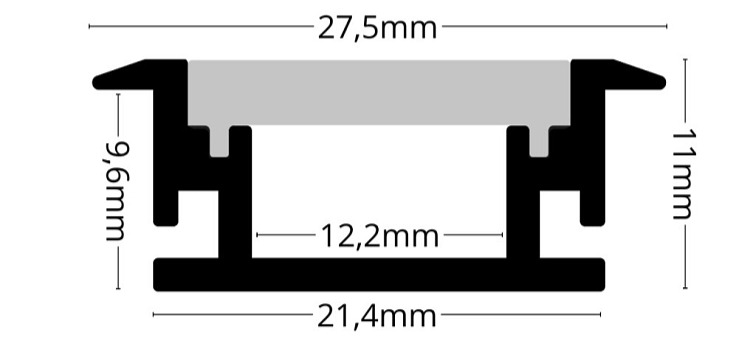 LED lišta podlahová FLOOR4