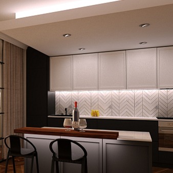 LED lišta povrchová S4 strieborná