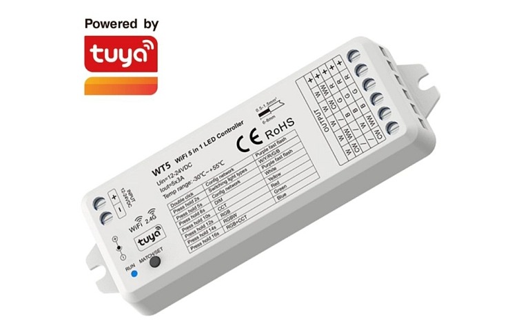 WIFI LED přijímač 5 in 1 - 2,4GHz Tuya