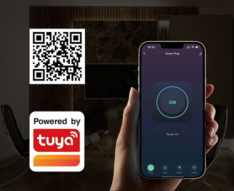 WIFI SMART zásuvka 16A so štatistikou spotreby