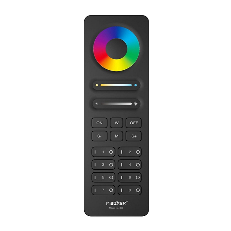 LED ovládač C8 RGB+CCT 8 okruhov - 2,4GHz