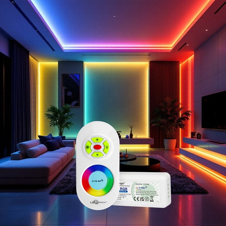 LED RGB ovladač RF9 - 2,4GHz (FUT020)
