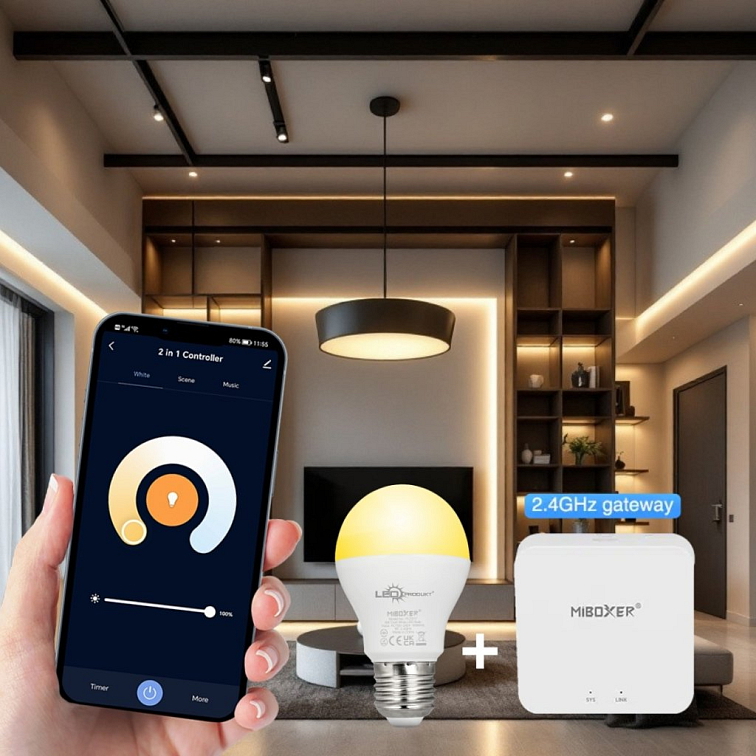 LED Žiarovka 6W E27 - Dual White FUT017