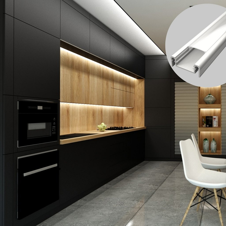 LED lišta povrchová S13 biela