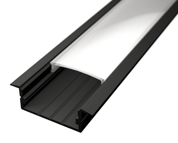 LED lišta zapustená S3 čierna