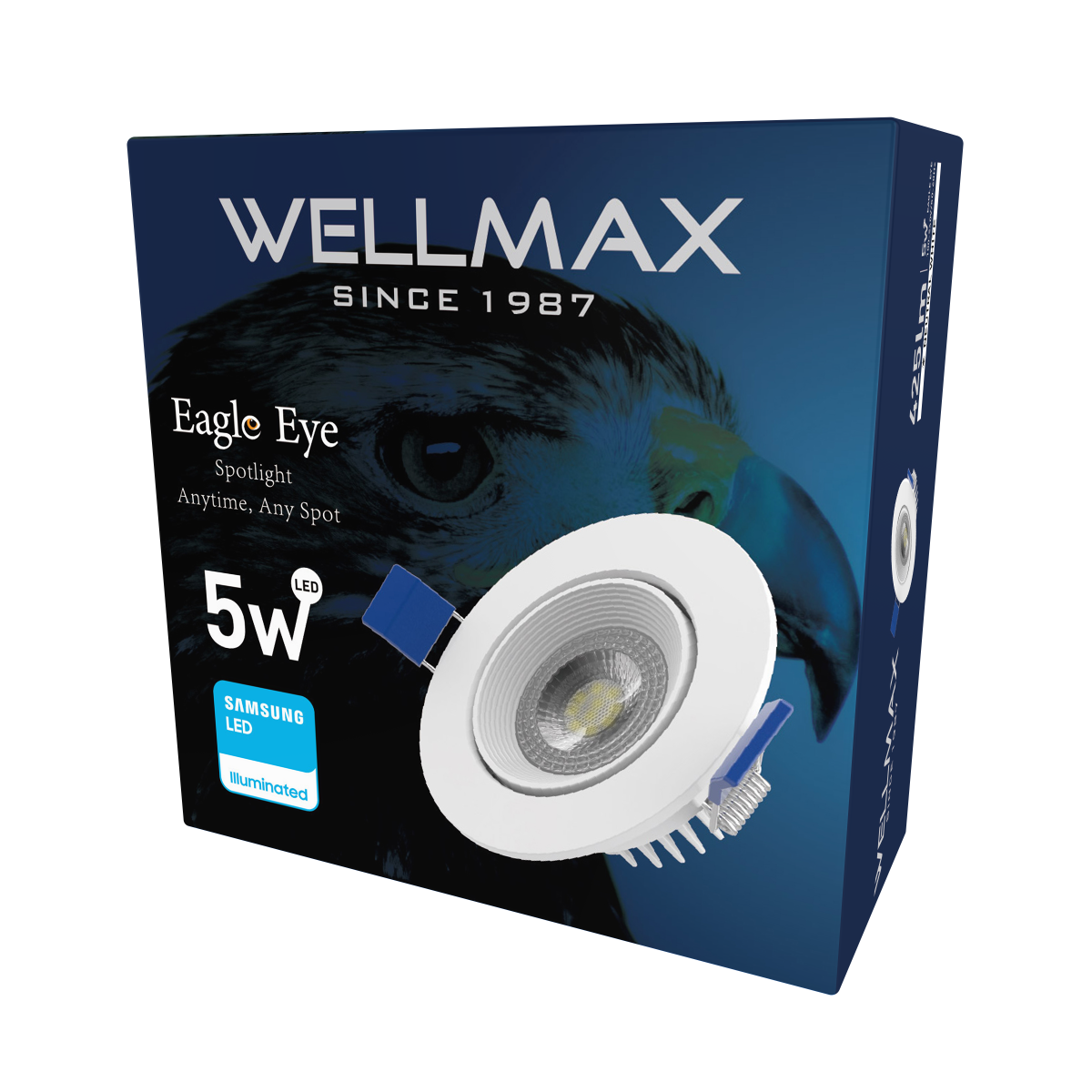LED podhľadové svietidlo kruh Wellmax 5W Samsung LED - Neutrálna biela