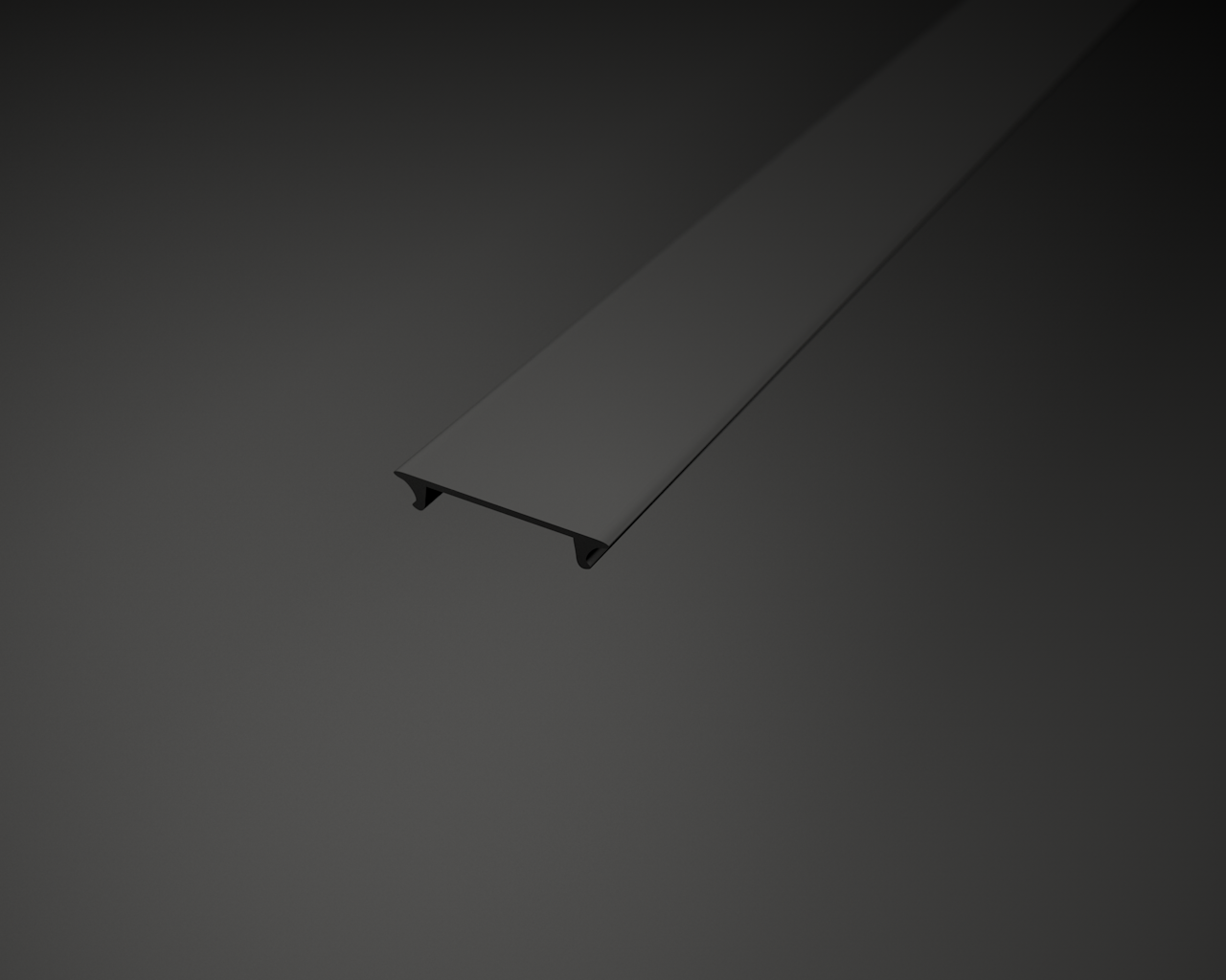 LED lišta povrchová S10 čierna