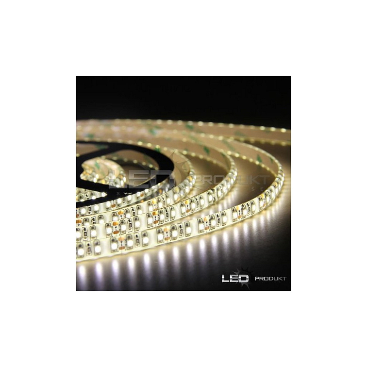 5m LED pásik 120LED/m vodeodolný SMD2835 9,6W/m neutrálna biela IP65 12V