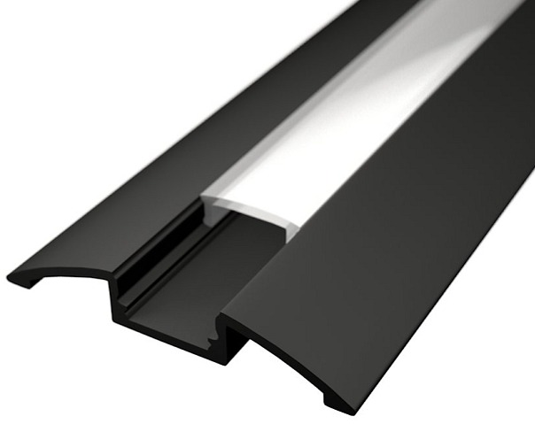 LED lišta povrchová S4 čierna