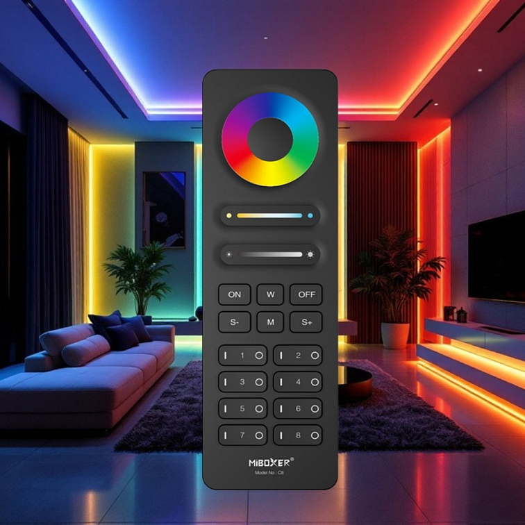 LED ovládač C8 RGB+CCT 8 okruhov - 2,4GHz