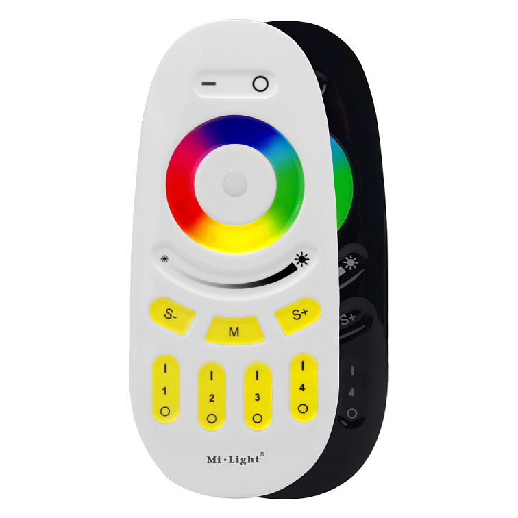 LED panel čierny 12W kruh RGB+DUAL-WHITE