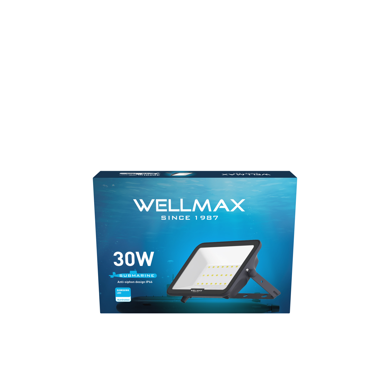 LED Reflektor Wellmax 30W Samsung LED - Neutrálna biela