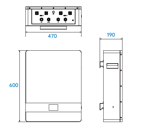 Nástěnná baterie LFP 5.4 kWh