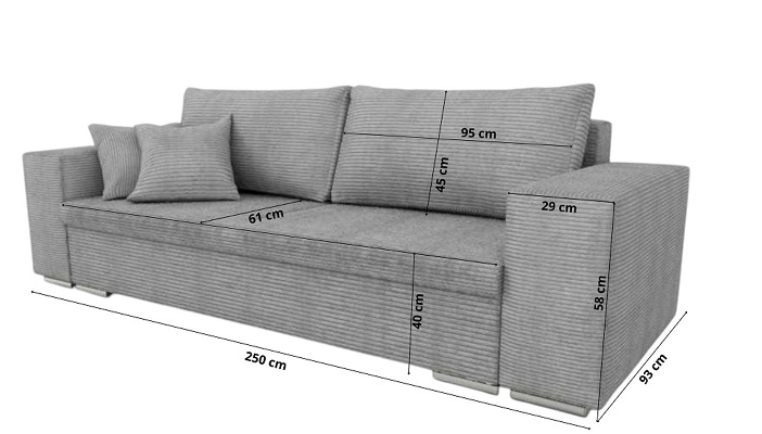 Rozkládací pohovka Fiord - Poso 05