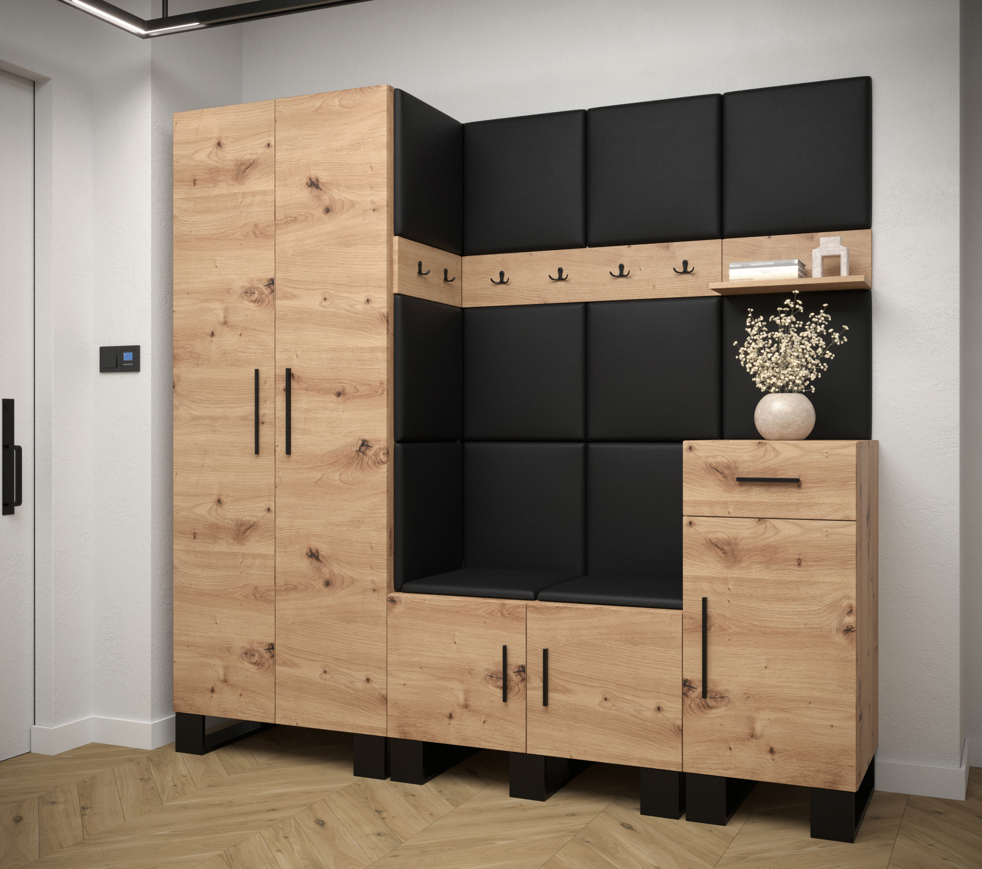 Předsíňová stěna Artin 1 - dub Artisan