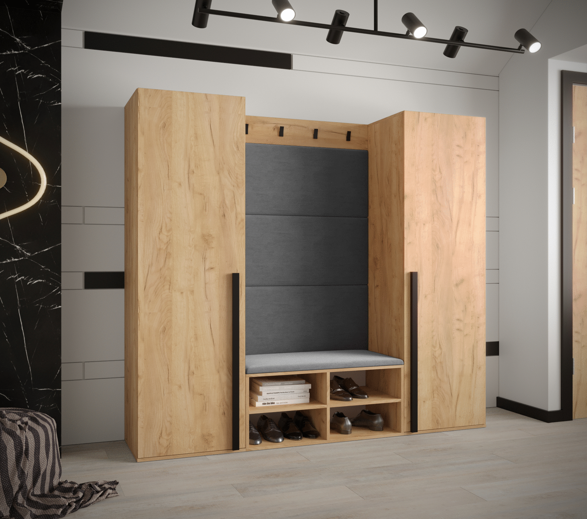 Předsíňová stěna Miro 9 - dub Craft