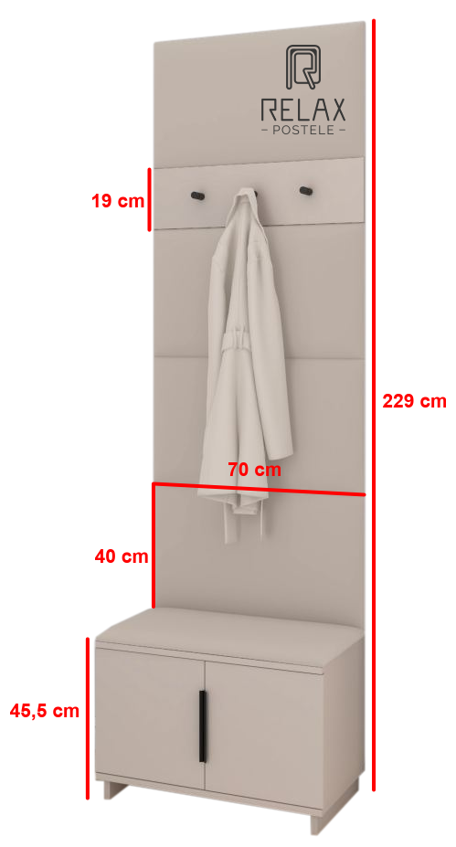 Předsíňová stěna Emi 21 - bílá