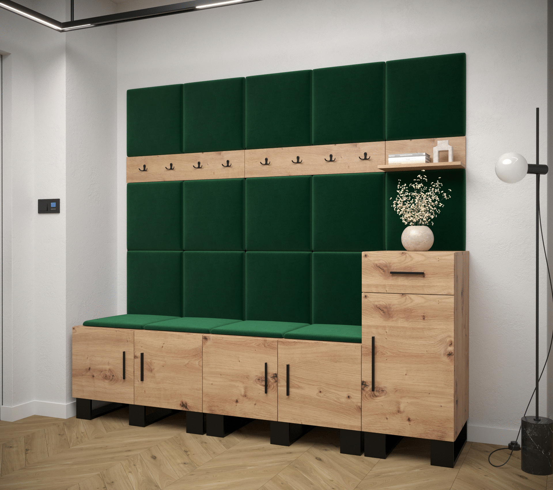 Předsíňová stěna Artin 8 - dub Artisan