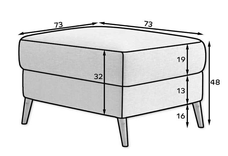 Taburet Asgard - Mat Velvet 68