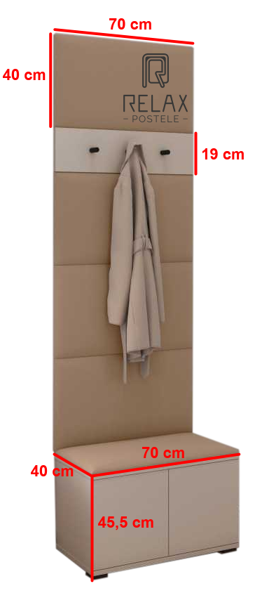 Předsíňová stěna Emi 21 - bílá