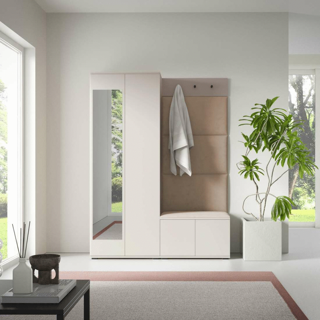 Předsíňová stěna Emi 21 - bílá