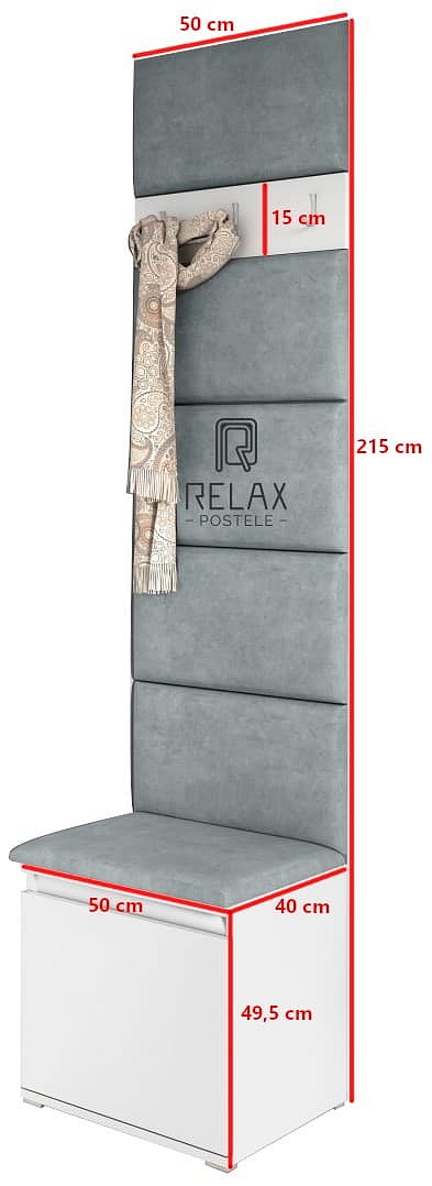 Předsíňová stěna Emi 7 - bílá