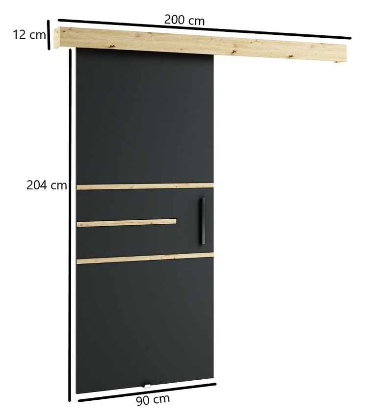 Posuvné dveře London Y - 90 cm