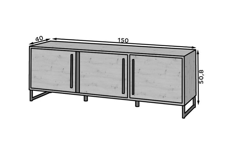 Komoda Aria 3D - dub Artisan