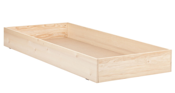 Úložný prostor půlený (pár) smrk - výška 25 cm - výsuvný