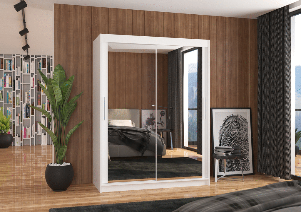 Šatní skříň s posuvnými dveřmi Tibago - 150 cm