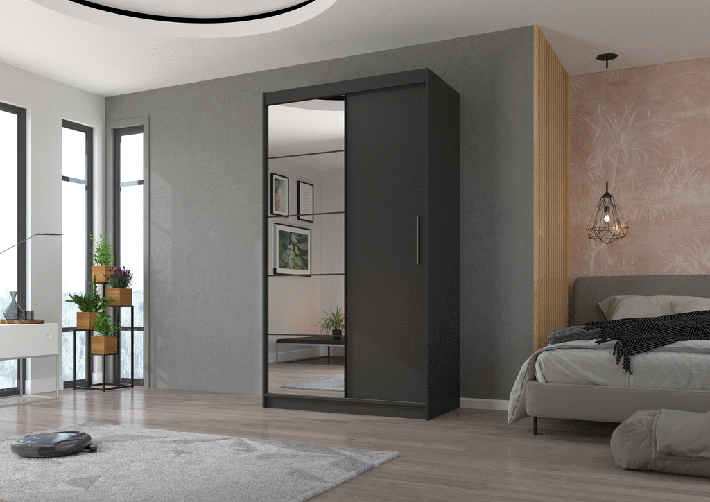 Šatní skříň s posuvnými dveřmi Esti - 120 cm