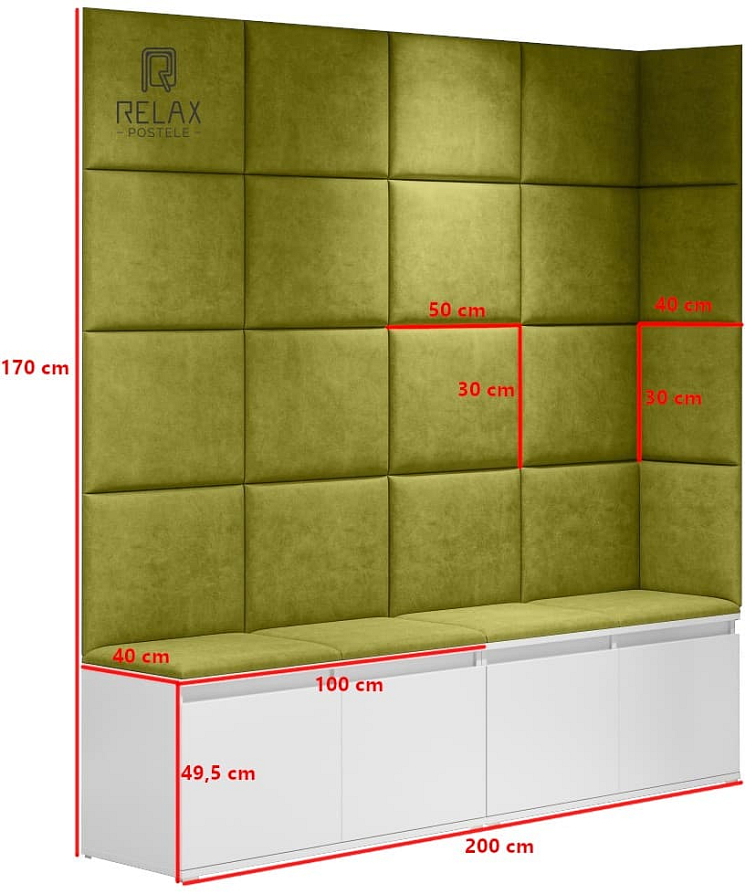 Předsíňová stěna Emi 3 - bílá