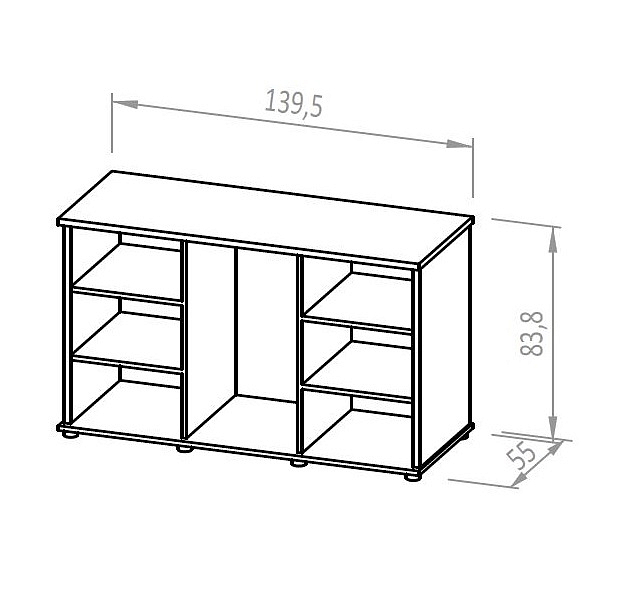 Komoda Gama 3D Grand - masiv buk