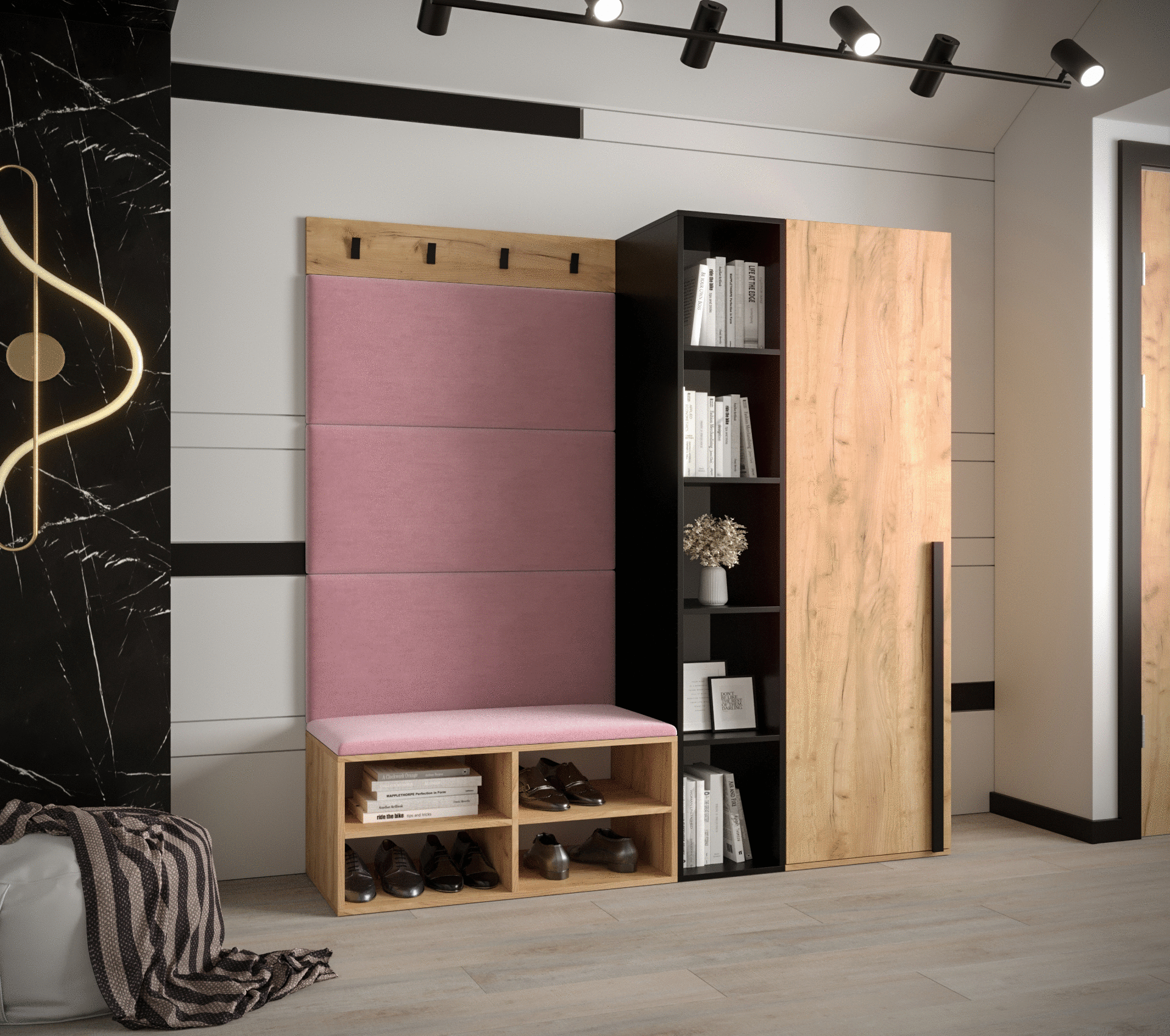 Předsíňová stěna Miro 1 - dub Craft