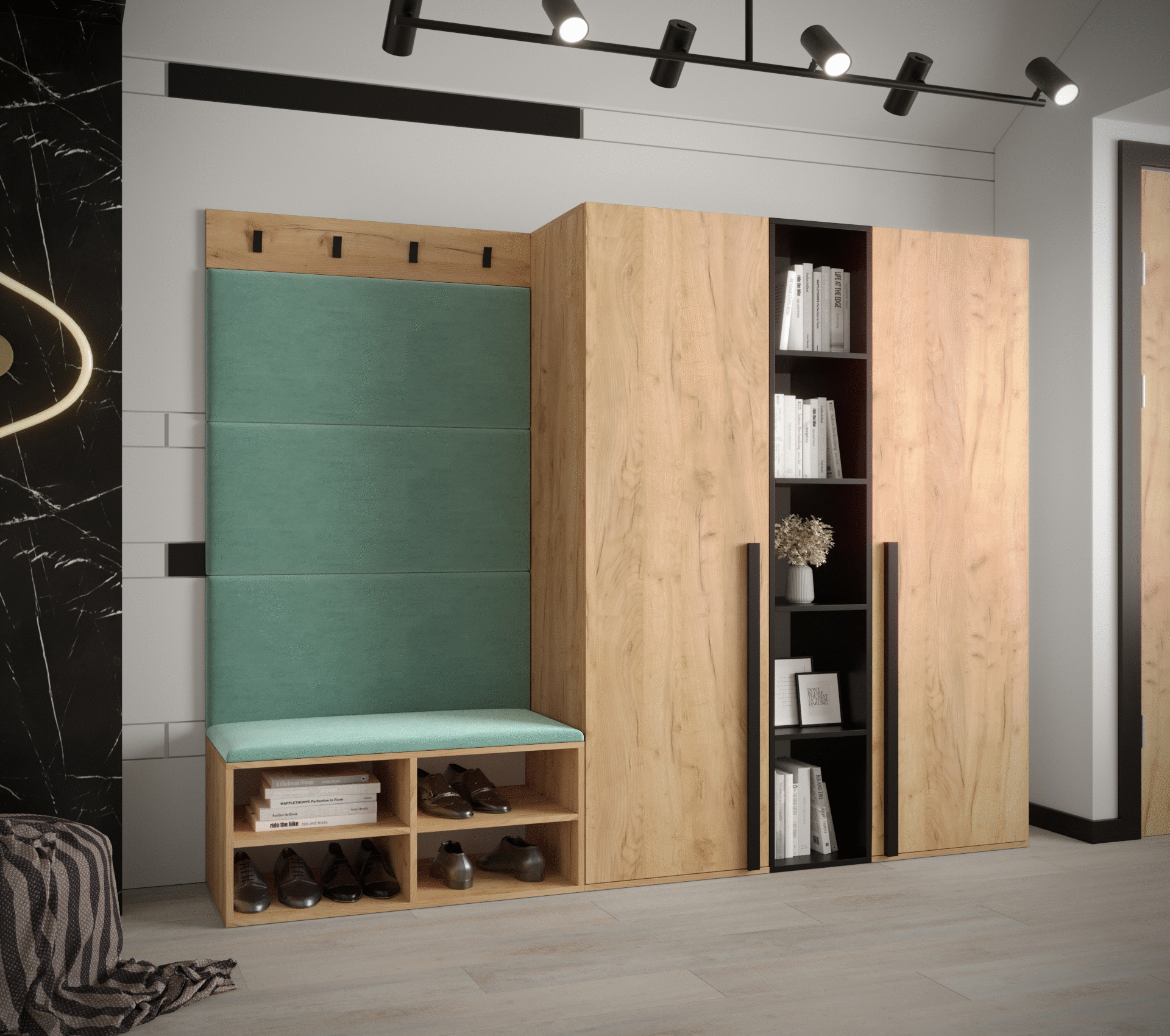 Předsíňová stěna Miro 8 - bílá