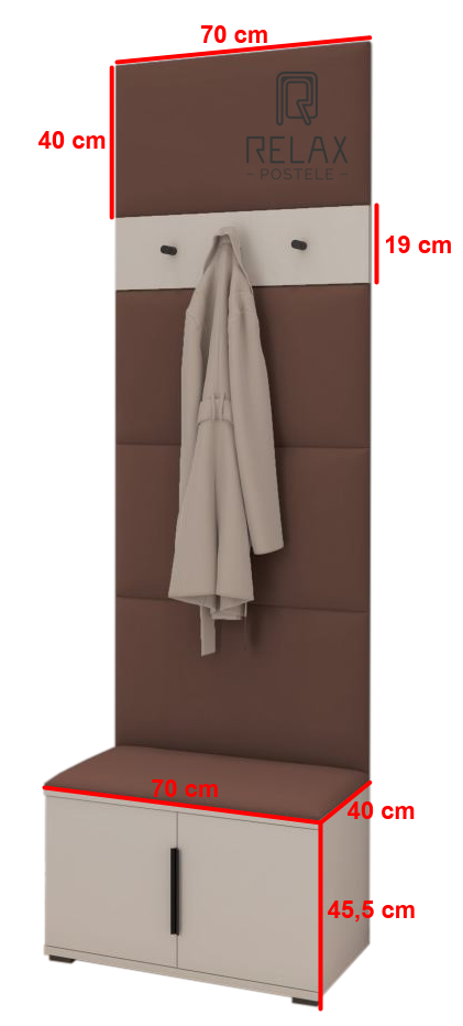 Předsíňová stěna Emi 21 - bílá