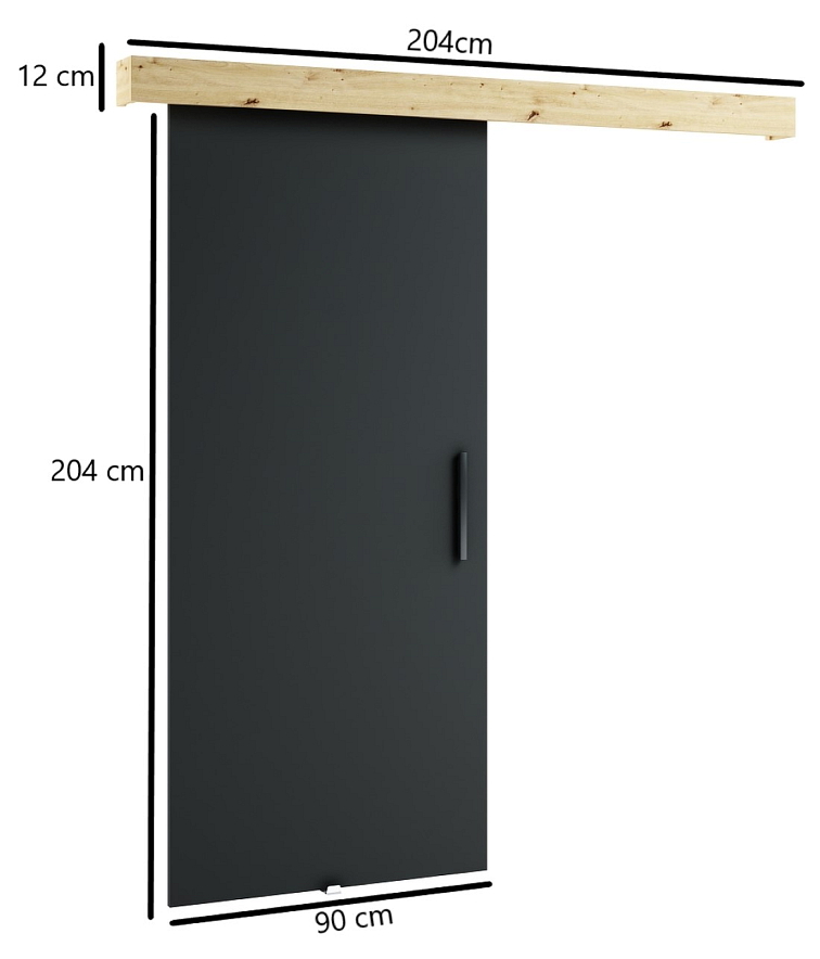 Posuvné dveře London I - 90 cm