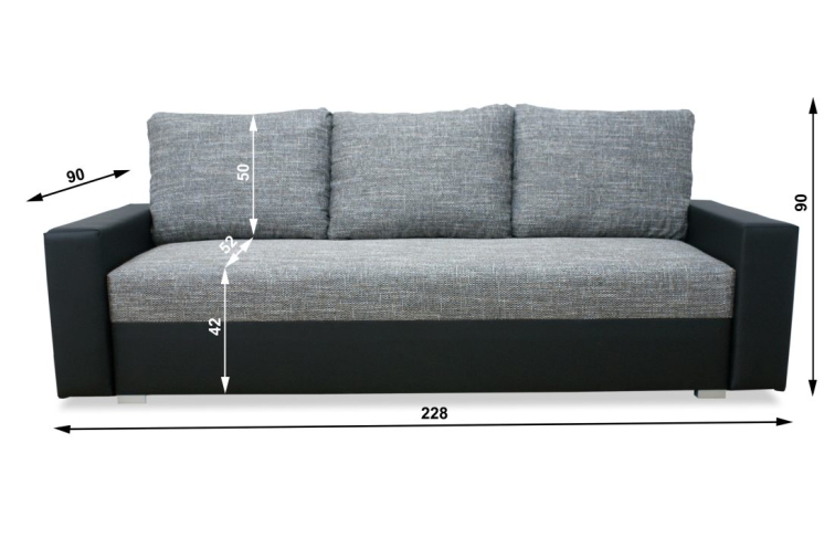 Rozkládací pohovka Aria - Berlin 02/Madryt 9100