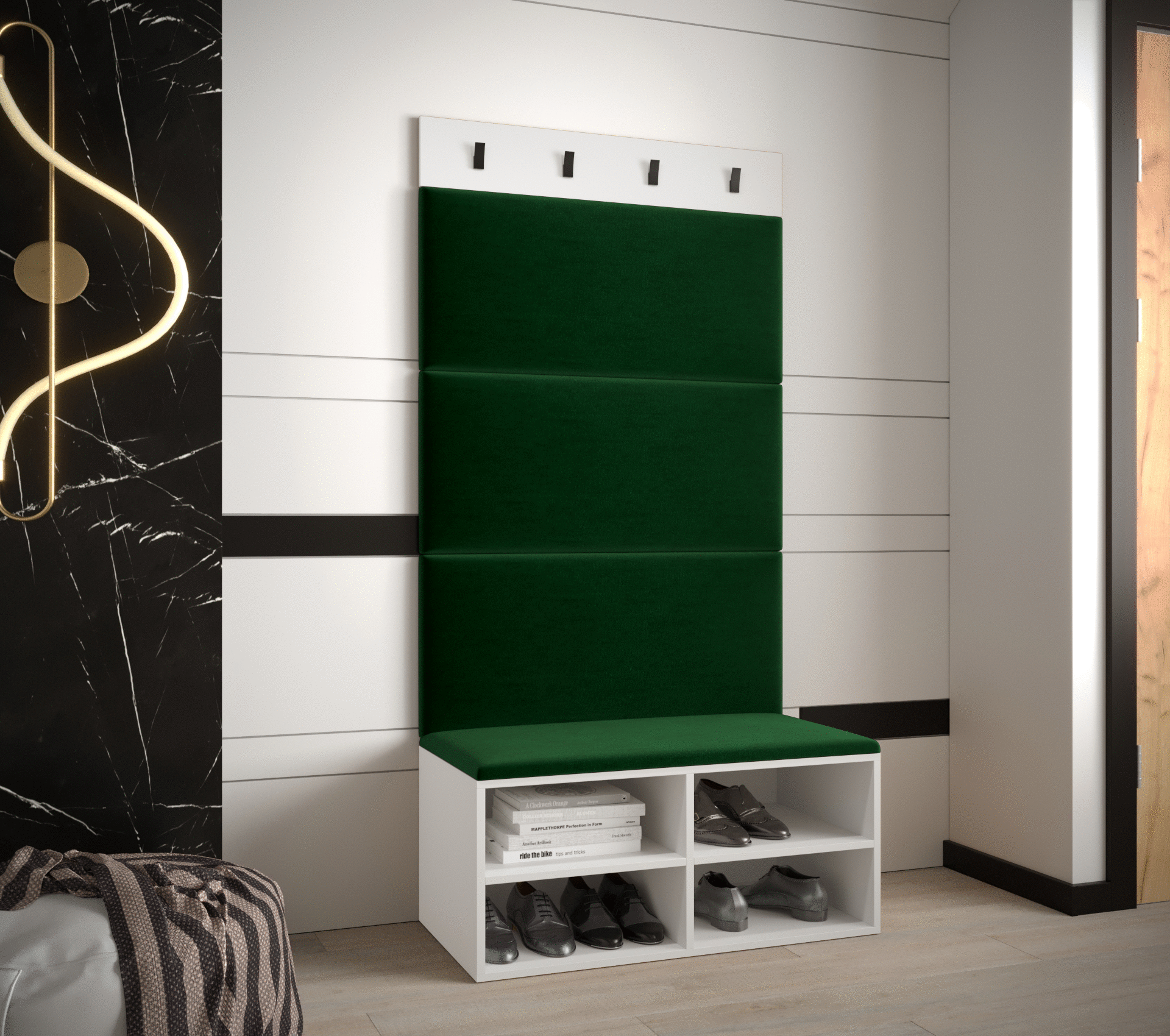 Předsíňová stěna Miro 2 - bílá