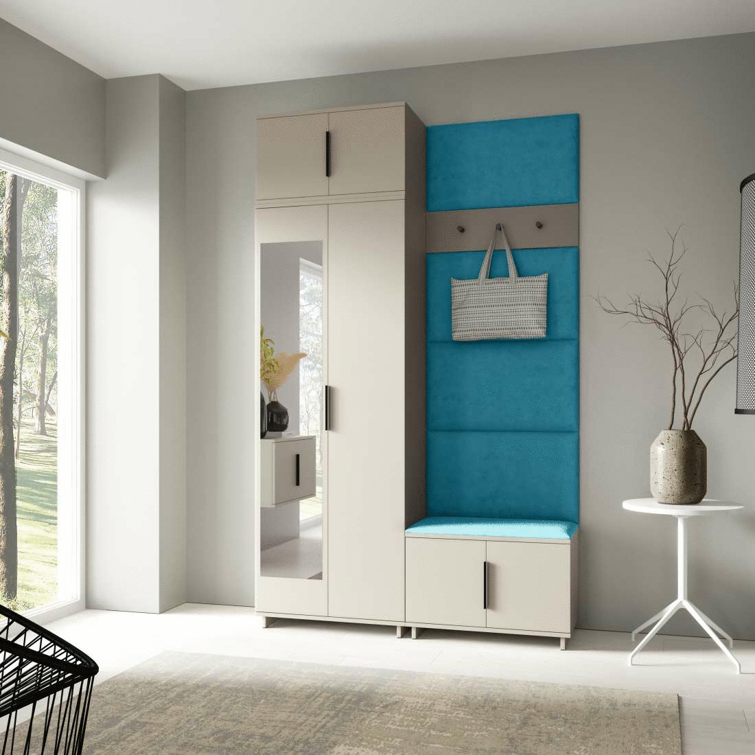 Předsíňová stěna Emi 21 - bílá