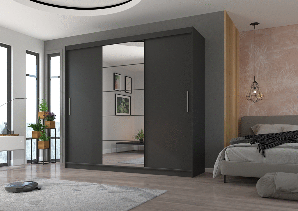 Šatní skříň s posuvnými dveřmi Erwin - 235 cm