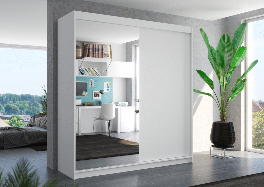 Šatní skříň s posuvnými dveřmi Viki - 200 cm