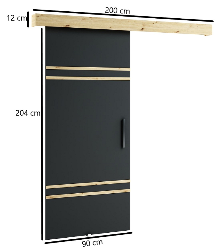 Posuvné dveře London VIII - 90 cm