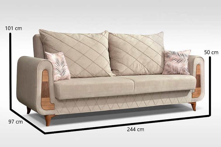 Rozkládací pohovka Blanka - béžová